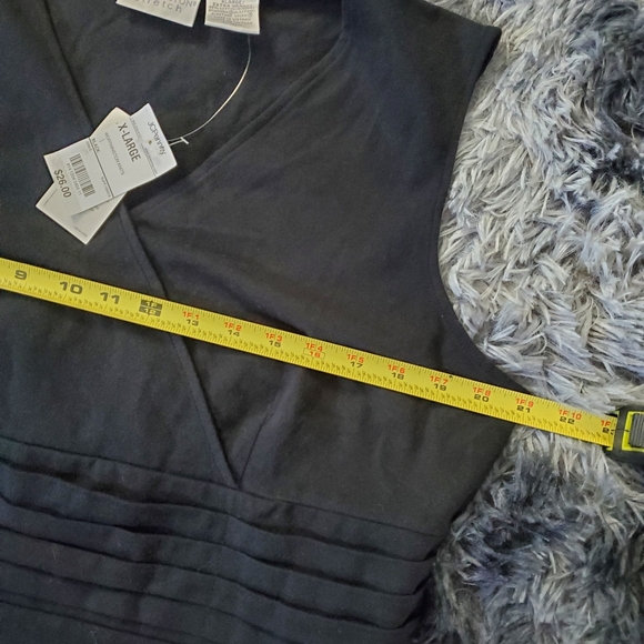 WORTHINGTON stretch faux wrap sleeveless cummerbund XL - Picture 5 of 6